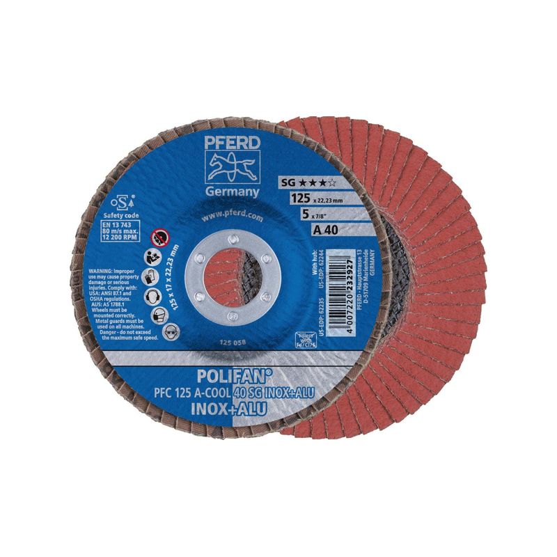 Plato mopa abras.,plano 125mm A 80 SG-COOL Pferd