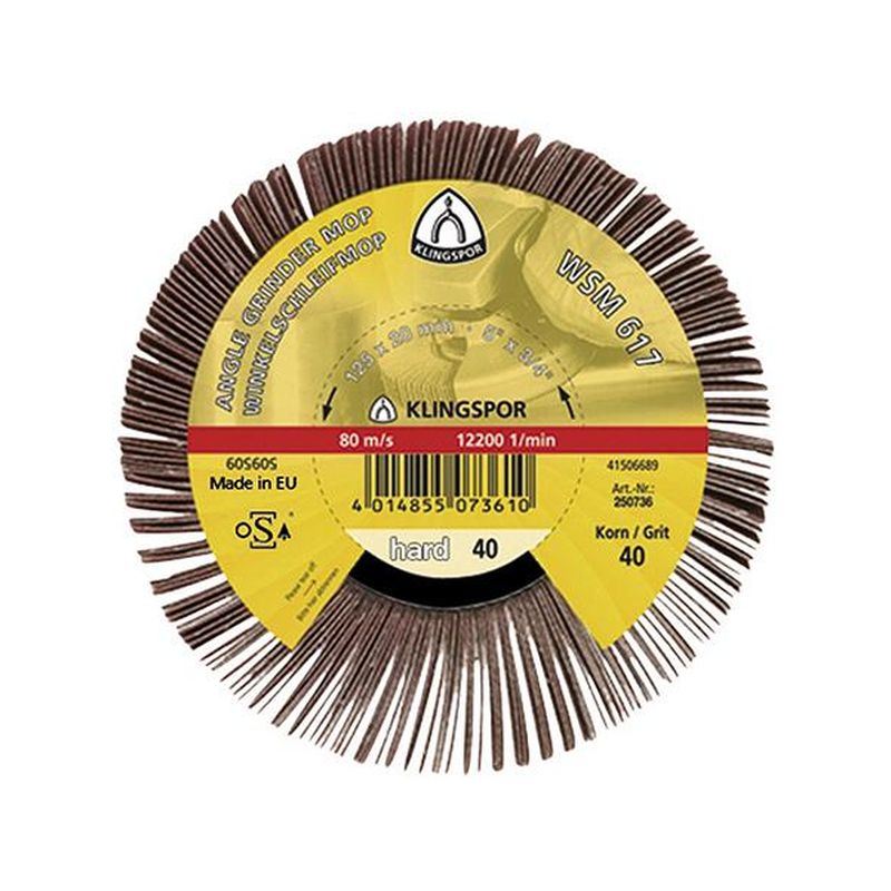 Cepillo mil hojas WSM 617125x20mm K 80 Klingspor