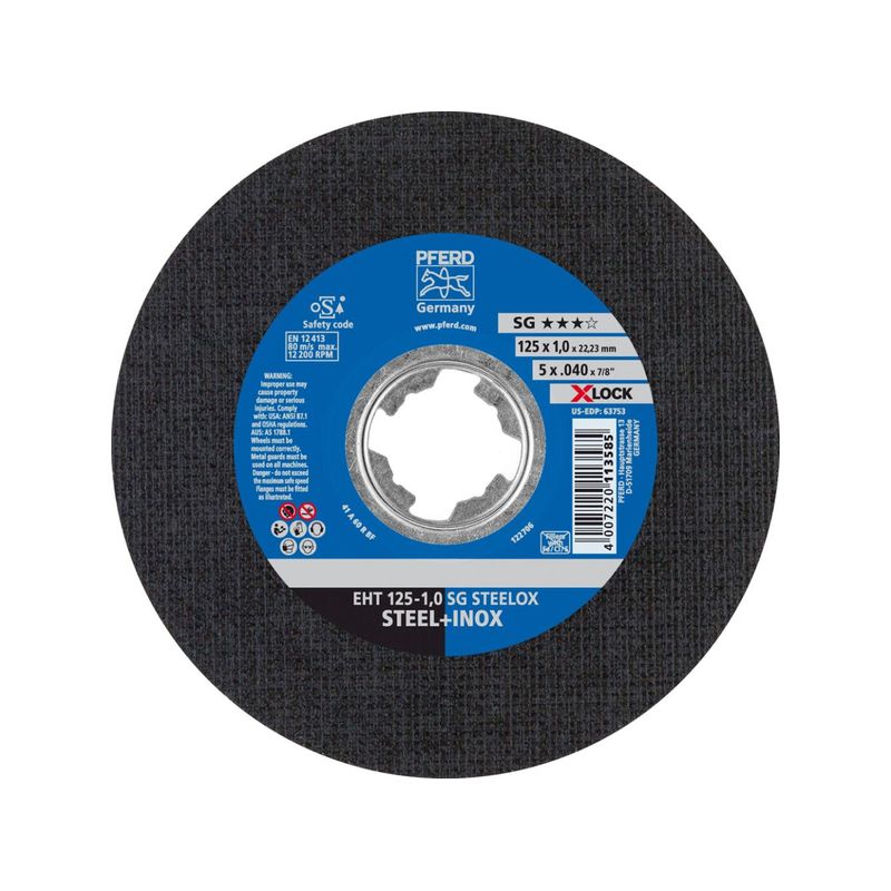 Disco de corte SG X-LOCK STEELOX 125x1,6mmPferd