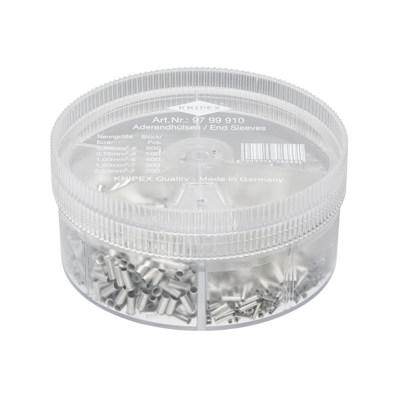 Surtido virolas de cable sin aislar 0,5-2,5qmmKNIPEX