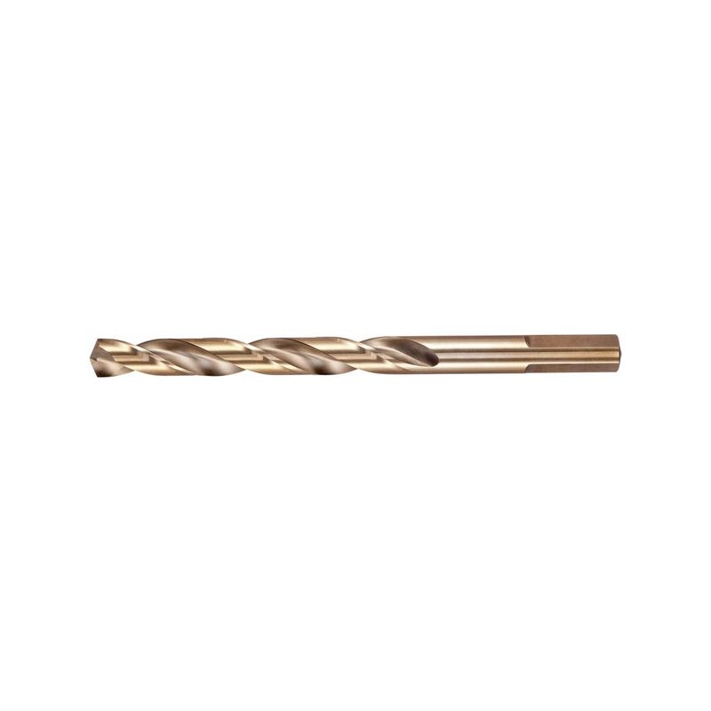 Broca espiral DIN338 HSSEvastago triangularGoldOxid9,5mm FORMAT