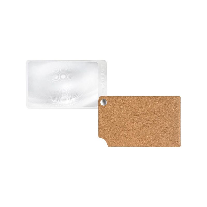 Lupa de tarjetas bancarias marronvisoPOCKET 2,5x cueroESCHENBACH