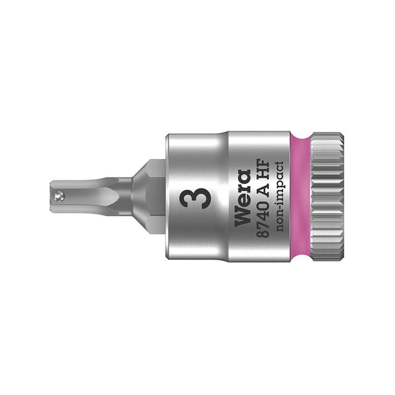 Punta para destornillador1/4" hembra hex confuncion retencion 3x28mmWera