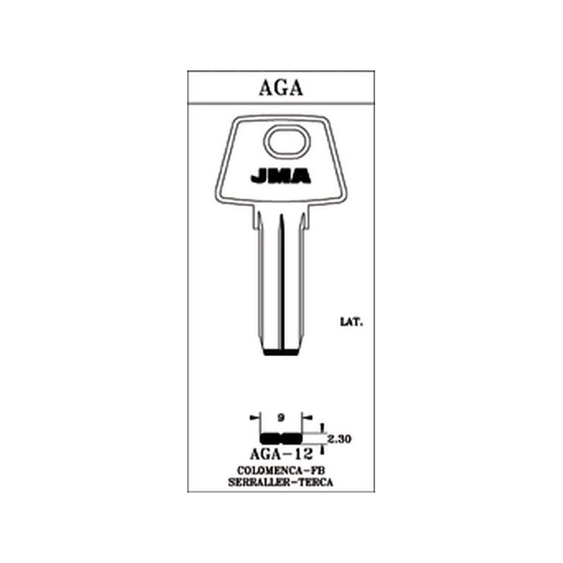 LLAVE PUNTOS EN BRUTO JMA LAT AGA-12