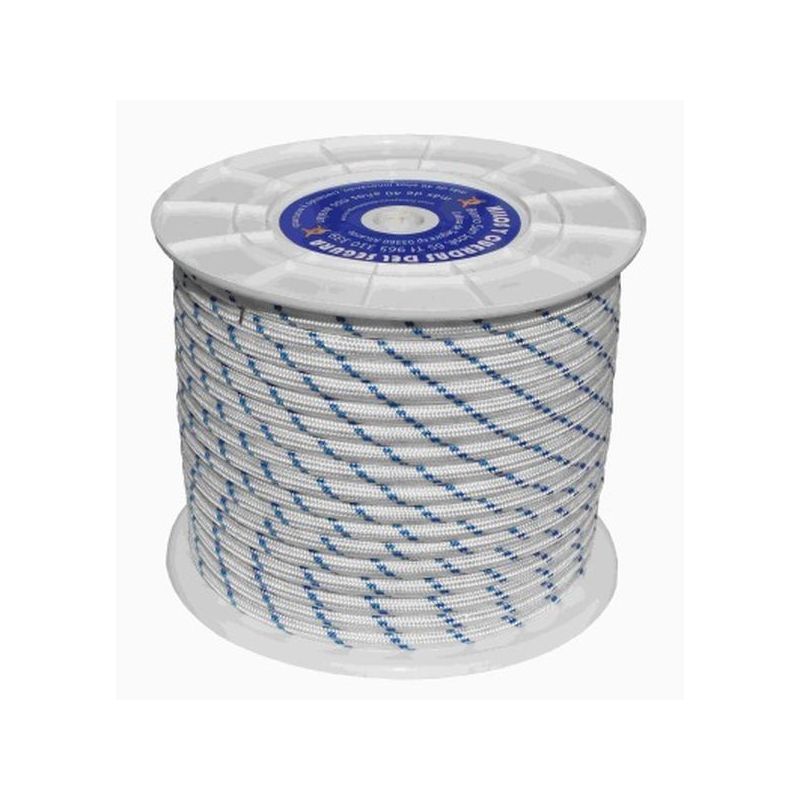 CUERDA TRENZ. 20MM NYL BL/AZ TIPO DRIZA HYC 100 MT