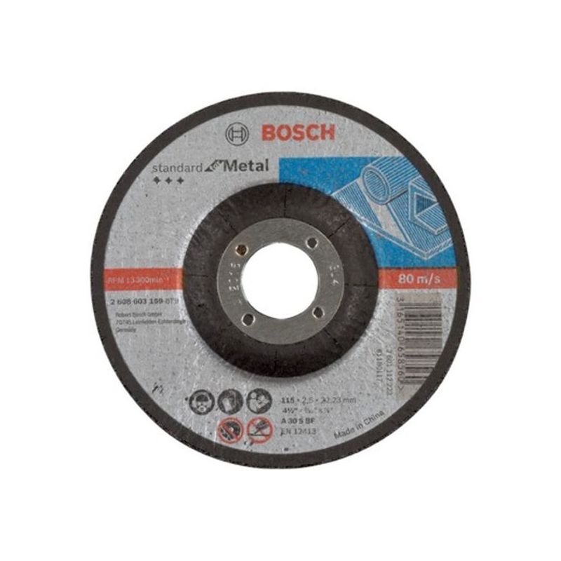 DISCO CORTE METAL 115X2,5X22,23MM STANDARD BOSCH