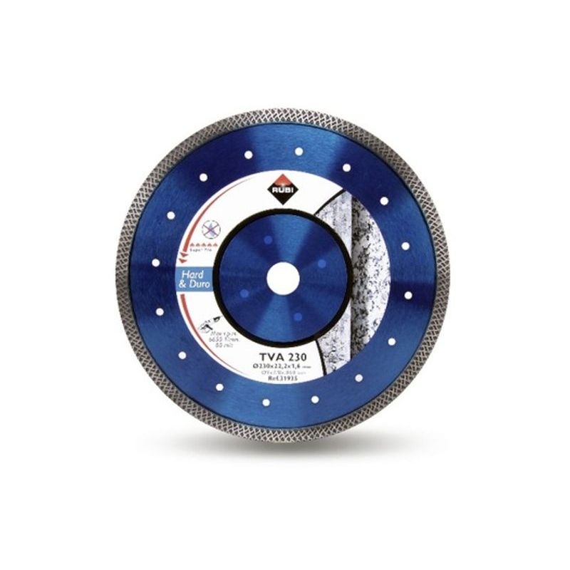 DISCO CORTE PORCELAN. 115 MM DIAM RUBI