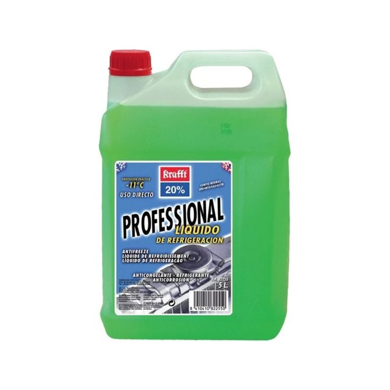 ANTICONGELANTE COCHE REFR. 5LT -11§ INORG USO20% VER 5 LT KR