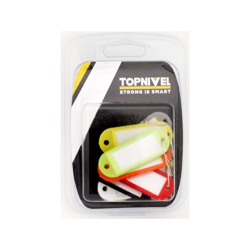 PORTAETIQUETA LLAVES 58X22MM PLASTICO SURT NIVEL 8 PZ