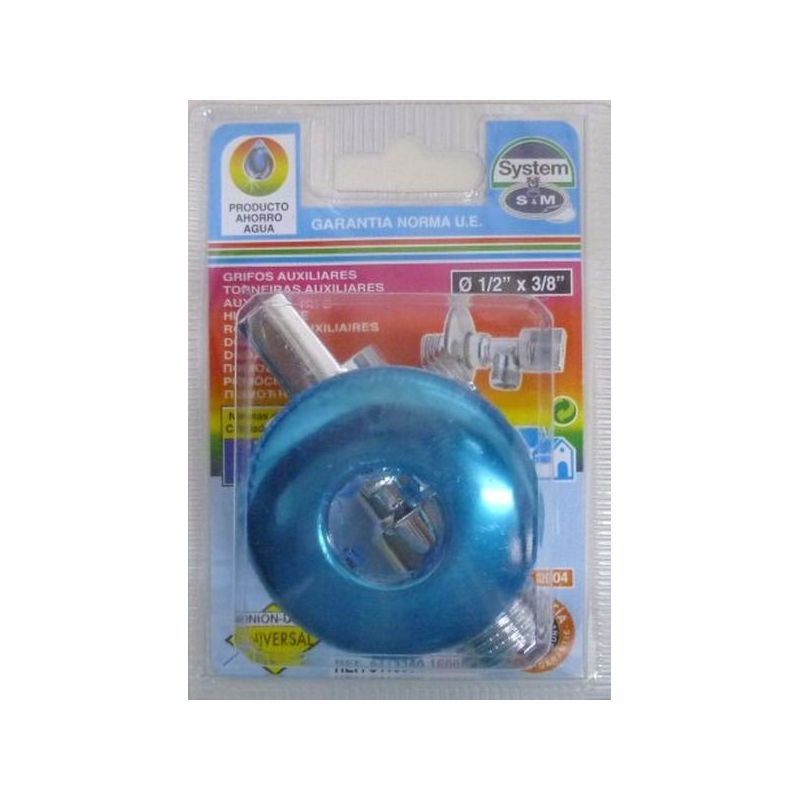 LLAVE FONTANERO REGUL. 1/2"X3/8" 1/4 VUELTA S&amp;M