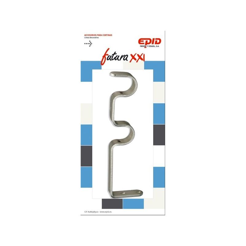 SOPORTE BARRA CORT 19MM DOBLE MET NIQ FUTURA 21 EPID
