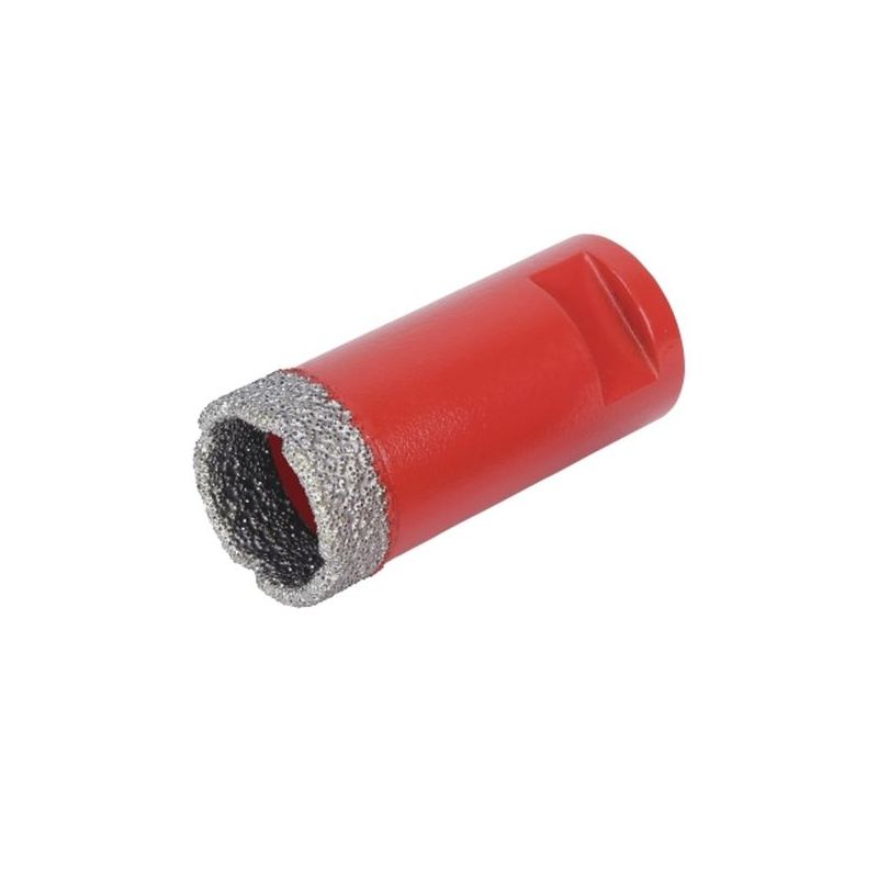 CORONA PERFOR. PORCELAN. CORTE SECO Ø 28MM DIAM M14 RUBI