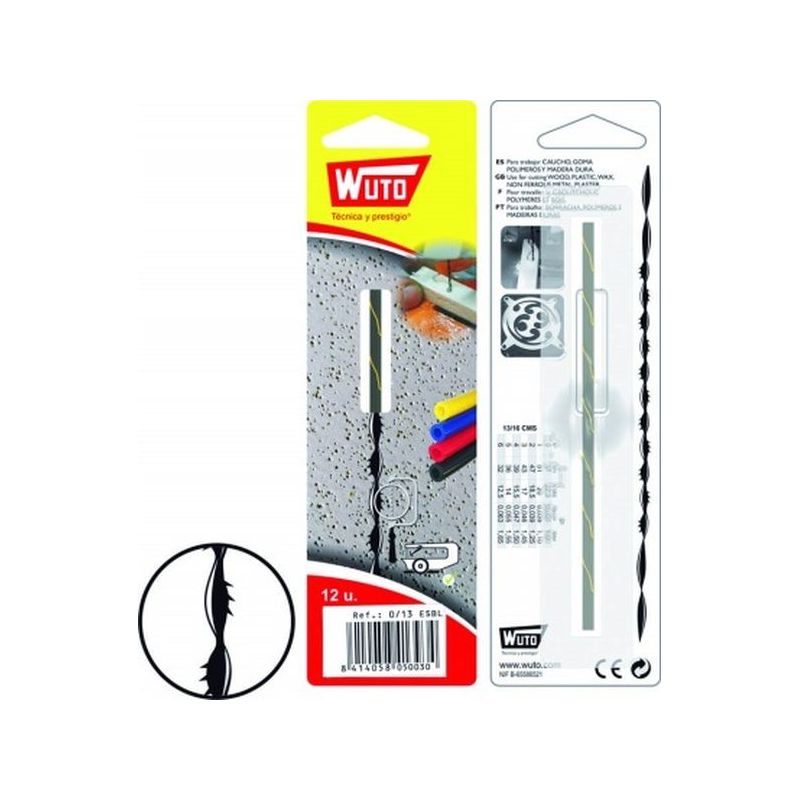 PELO MARQUETERIA SEGUETA 13CM 50,8TPI VAR.MAT ESP. N§ 1 WUTO