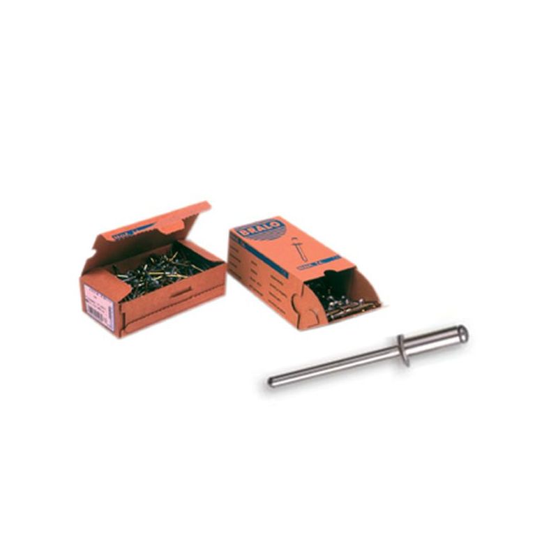 REMACHE FIJ ESTAND. 3,2X6MM ALU ALUM BRALO 500 PZ