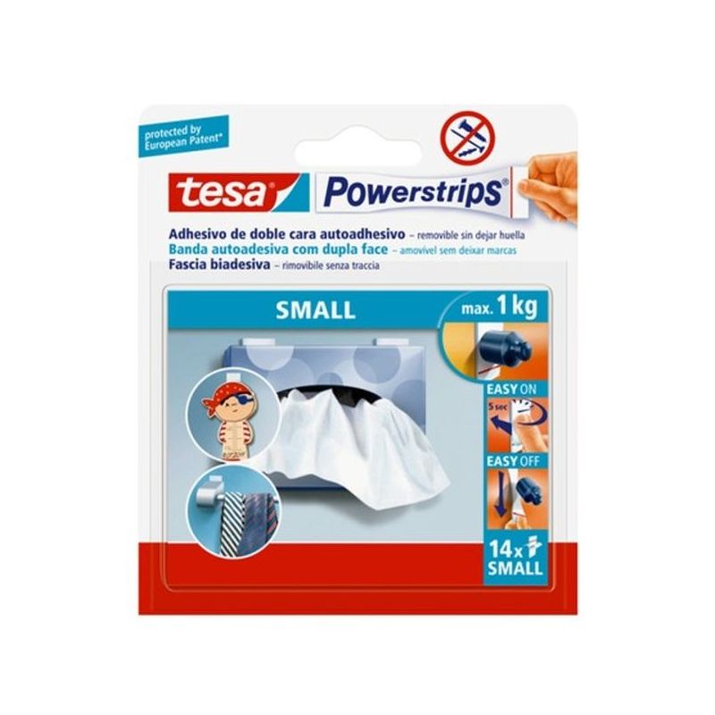 COLGADOR HOG ADH REUT RECAMBIO TIRAS SMALL 14 PZ TESATAPE