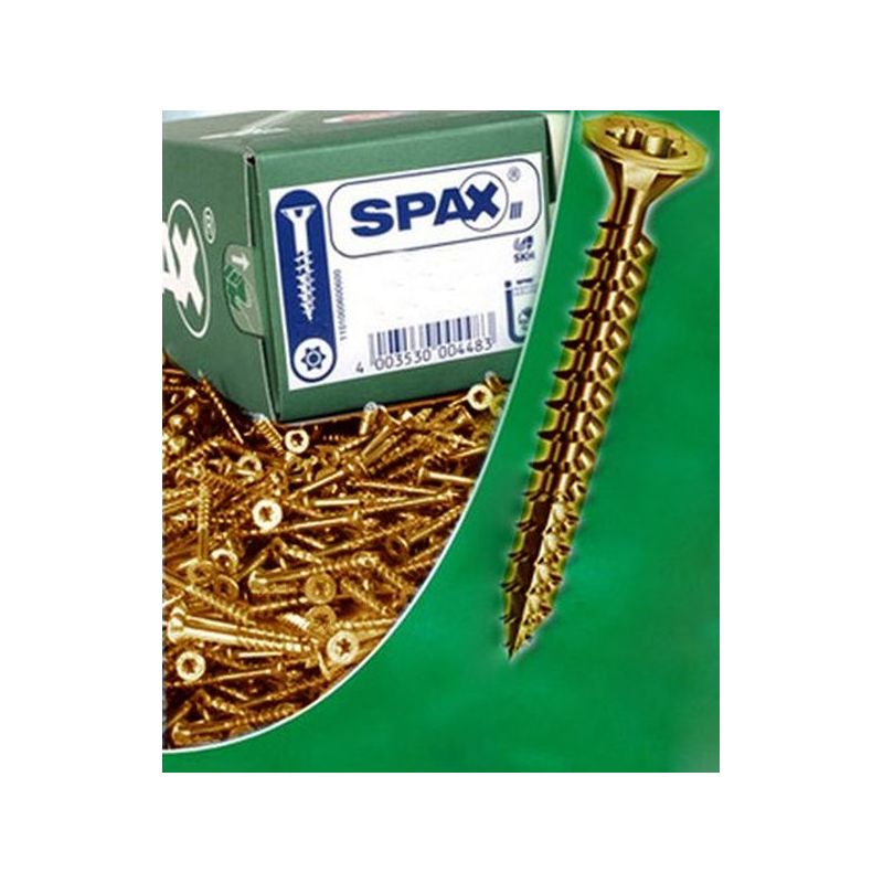 TORNILLO R/MAD. 04,5X060MM BICROMAT. SPAX 500 PZ