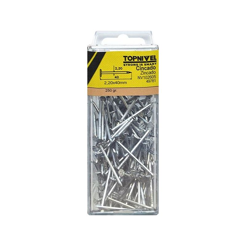 CLAVO FIJ C/PL. 2,2x040MM 250GR NIVEL