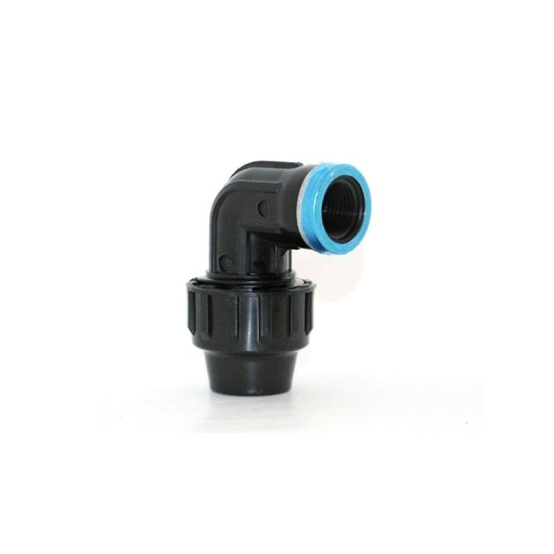 CODO RIEGO 90§ R/H Ø 40MM-1 1/4" FIT PP NATUUR