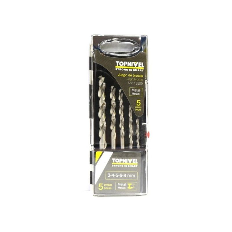 BROCA MET NIVEL RECT 03-04-05-06-08MM NV115509 5 PZ