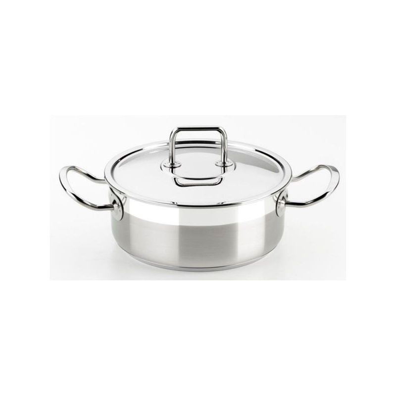 CACEROLA 22CM C/TAPA IND INOX PROF. BRA