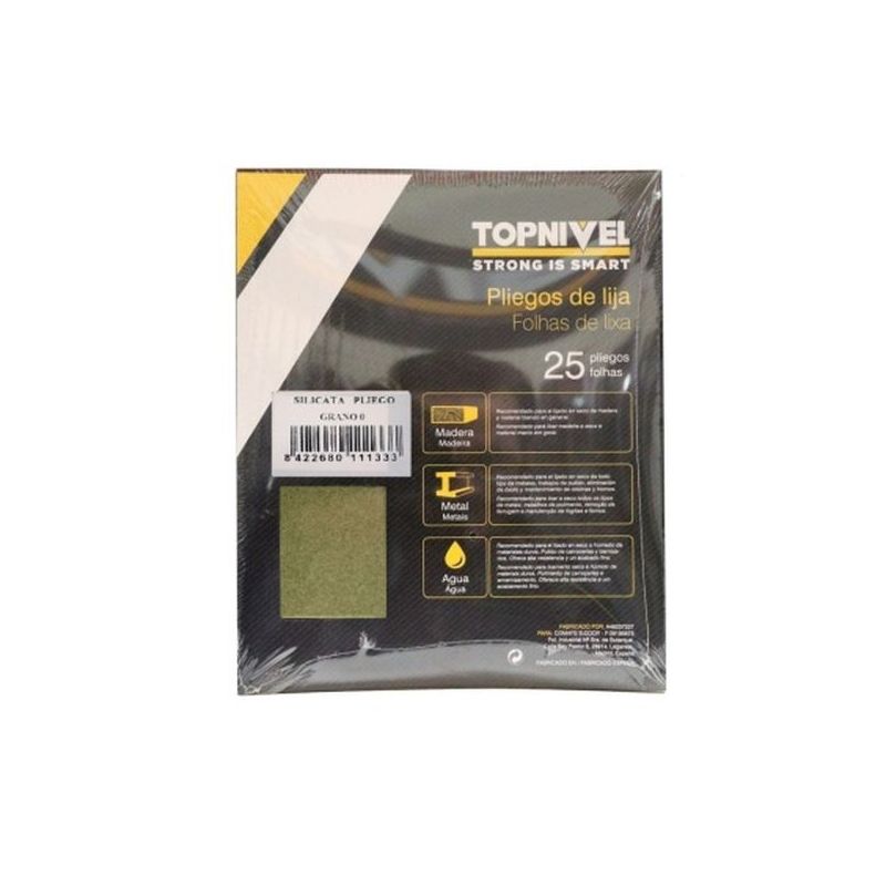 LIJA MAD PAPEL 230 MM X 280 MM SILICATA GRANO 0/120 NIVEL