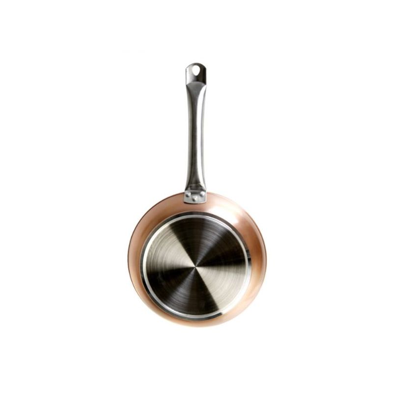 SARTEN COC 24CM PROFESIONAL COBRE ALUM.FORJ/TEF/PIED WECOOK