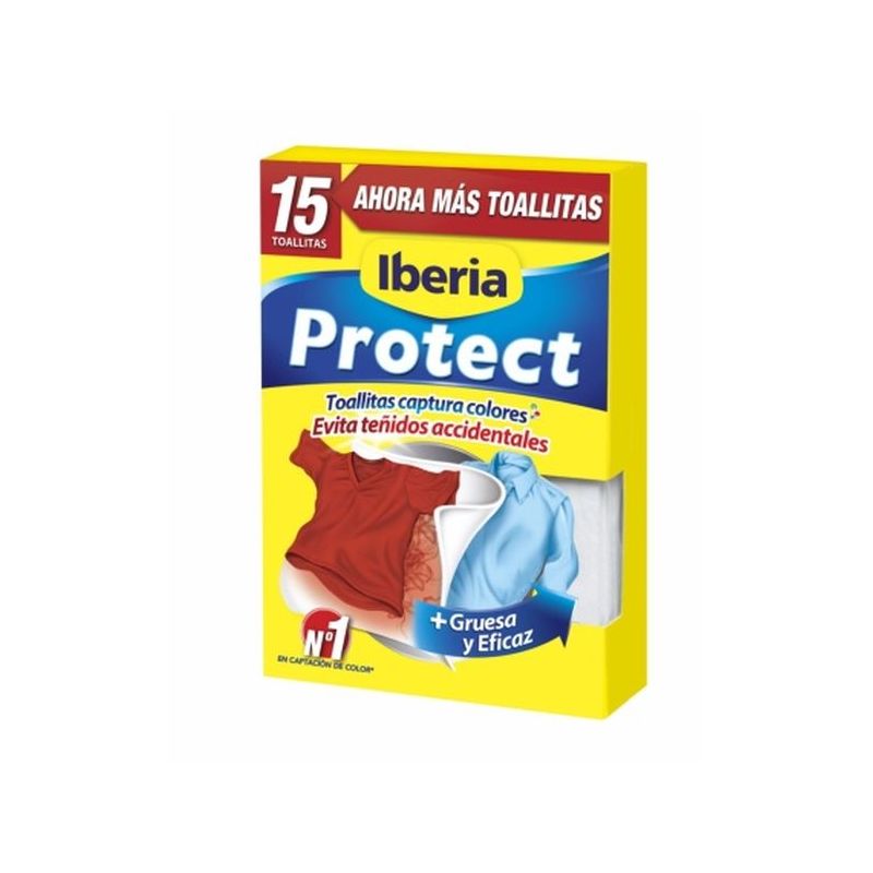 TOALLITAS ATRAPACOLOR PROTECT COLOR IBERIA 15 UD