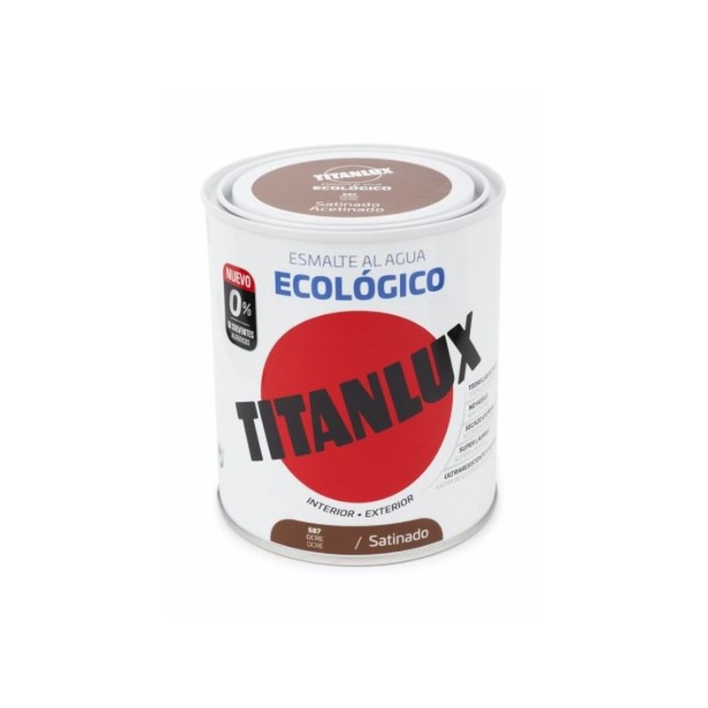 ESMALTE ACRIL SAT. 750 ML OCRE AL AGUA ECOLOGICO TITANLUX