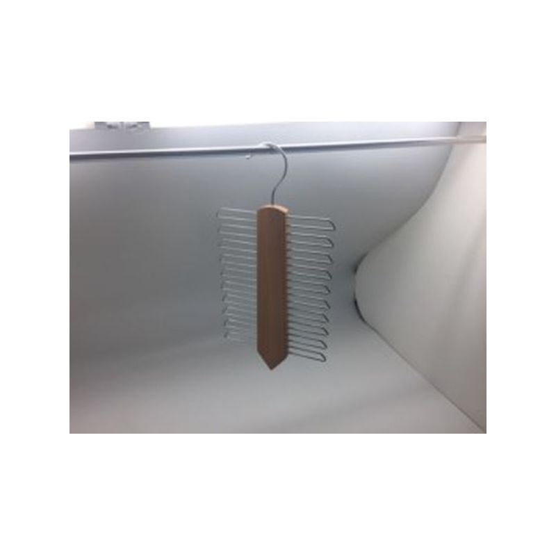 PERCHA ARMARIO 15,5X1,2x30,5CM CORBATAS VH MAD NAT BARNIZ VH