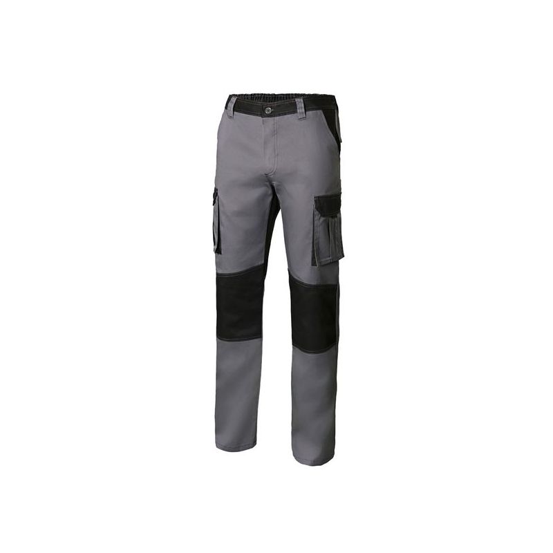 PANTALON TRABAJO T50 CON REFUERZO 65% POLI 35% ALG GR/NEG 1