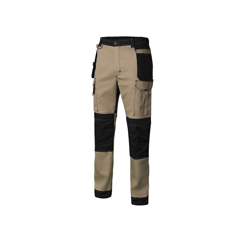 PANTALON TRABAJO 3XL CON REFUERZO 98%ALG 2%ELAST BE/NE CANV