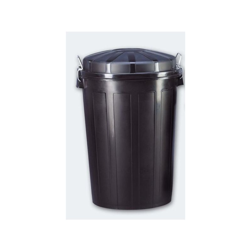CUBO IND 95 LT DENOX PP NEGRO CON TAPA 23187