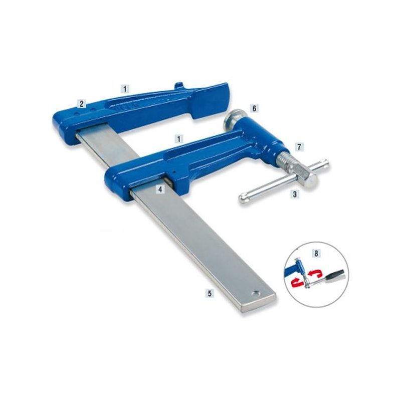 TORNILLO APRIETE PROF LLANTA 30X8MM APERTURA 30CM 3-P URKO