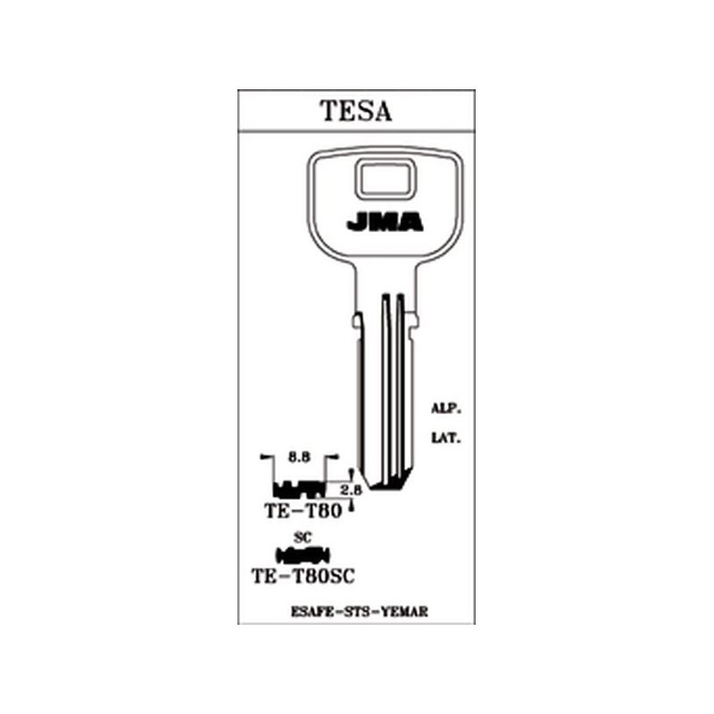 LLAVE PUNTOS EN BRUTO JMA ALPACA TE-T80SC
