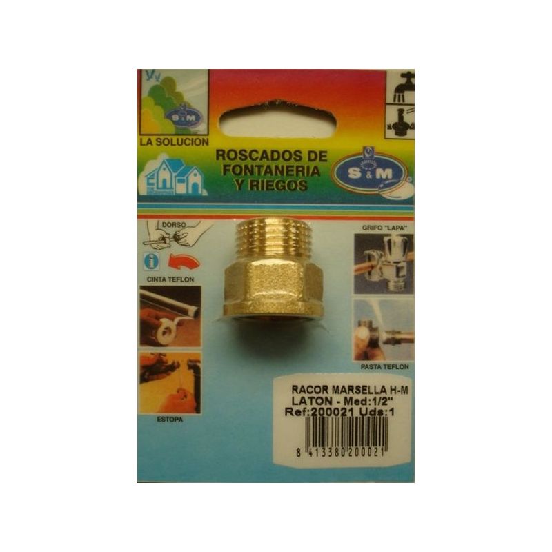 RACOR FONTAN H-M 1/2" LAT MARSELLA S&amp;M