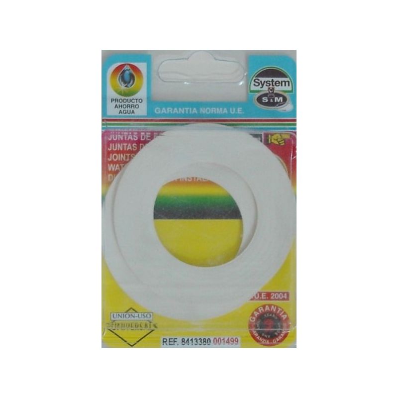 JUNTA FONTAN PLANA 1"1/4 LAVABO 2PZ GOMA S&amp;M 2 PZ