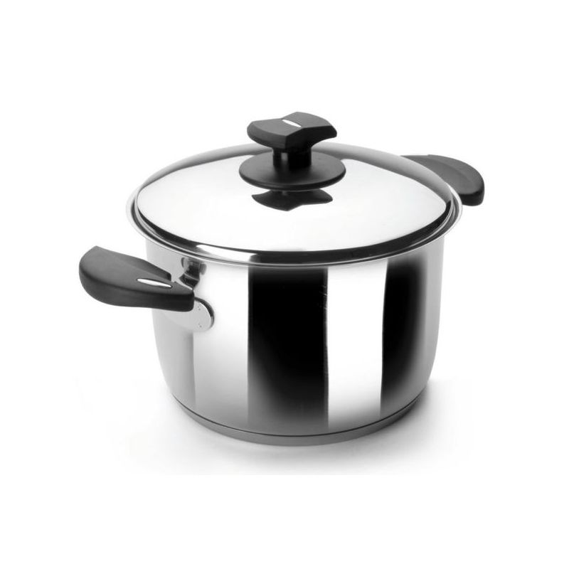 OLLA ALTA 28CM C/TAPA F/DIFUSOR INOX LADYCOR LACOR