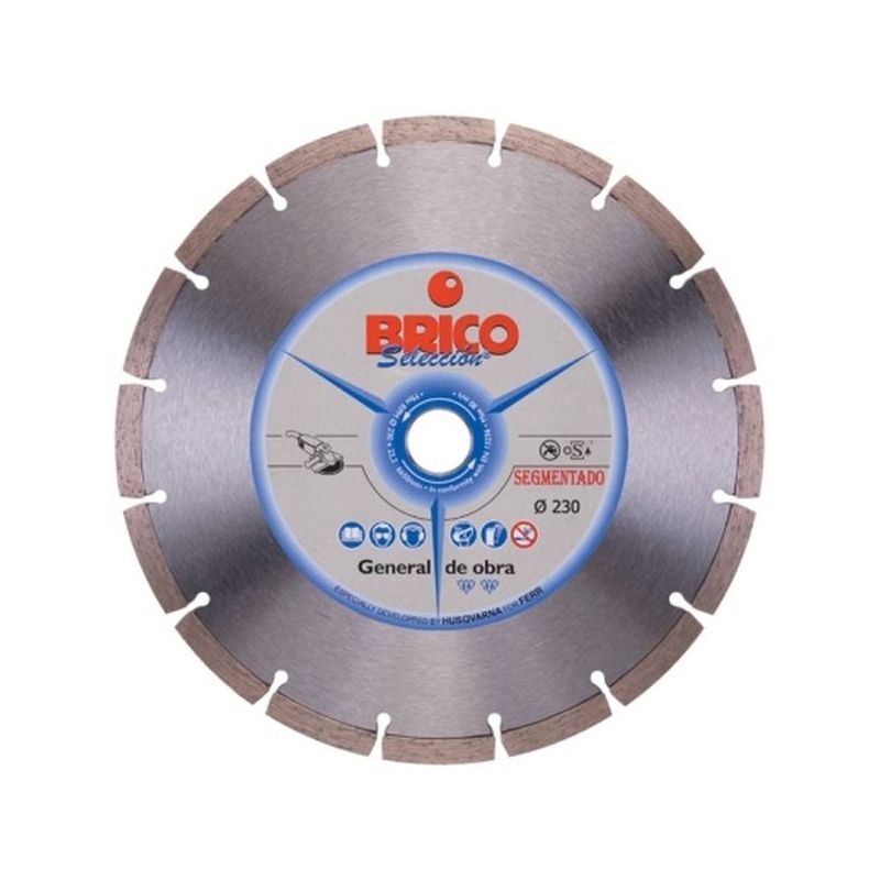 DISCO CORTE SECO SINTERIZADO 230 MM DIAM BRICO