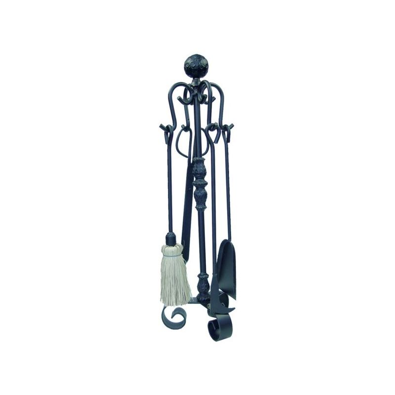 JUEGO CHIMENEA CAL. BOLA FORJA 70CM 4PZ EL ZORRO 4 PZ