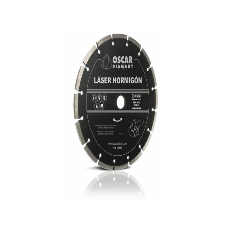 DISCO CORTE HORMIGON 230 MM DIAM OSCAR DIAMANT