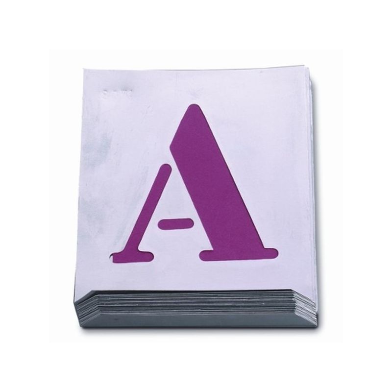 ABECEDARIO PINTAR 100 MM CHAPA ALUMINIO NUSAC