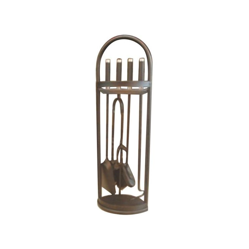 JUEGO CHIMENEA CAL. H.70CM FORJA DURBAN VIVAHOGAR 5 PZ