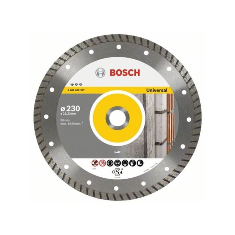 DISCO CORTE G.OBRA 230x22,2 MM TURBO DIAM UPE-T BOSCH
