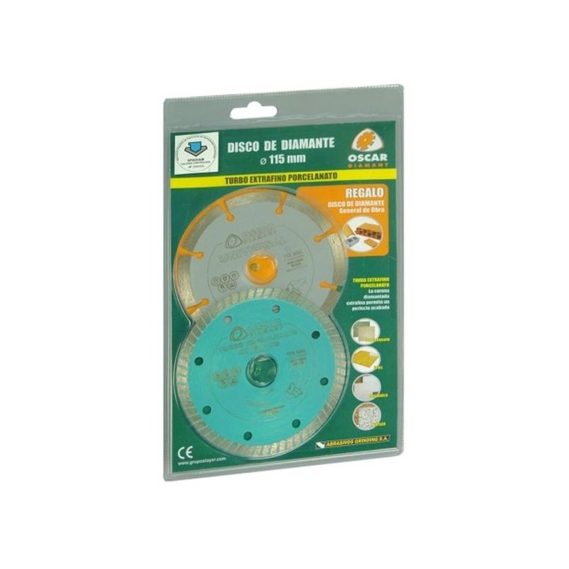 DISCO CORTE PORCELAN. TURBO D.G.OBRA115 DIAM OSCAR DIAMANT