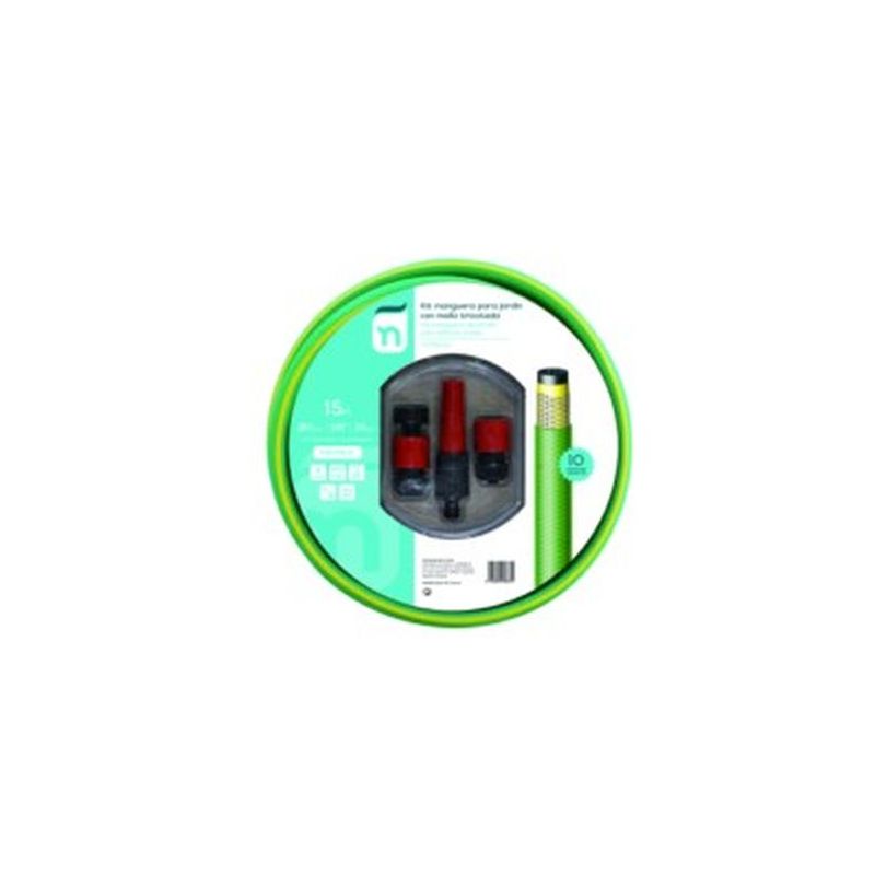 MANGUERA RIEGO 15MT-15 4C NATUUR VER PERFE TRIC +ACC NT99222