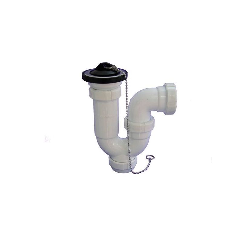 SIFON EVAC CURVO Ø70 - 1 1/2" VALVULA T-30C HIDROT