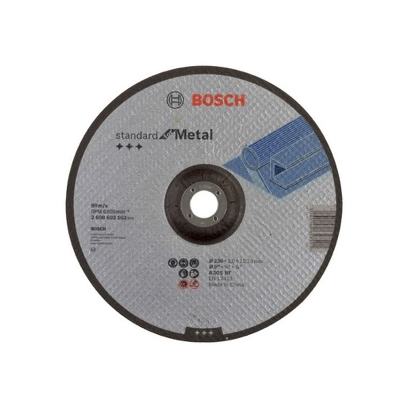 DISCO CORTE METAL CONCAVO 230X3X22,23MM BOSCH