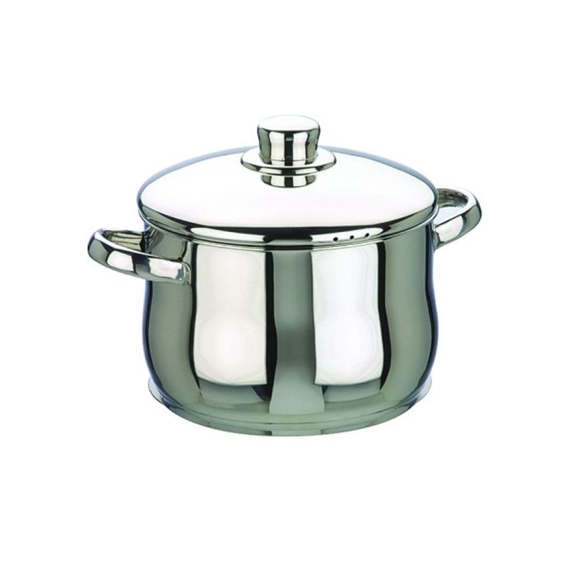 OLLA ALTA 24CM C/TAPA INOX OSLO IBILI