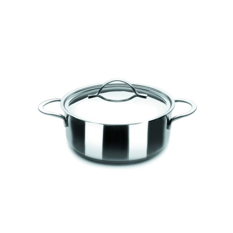 CACEROLA 24CM C/TAPA INOX NOAH IBILI