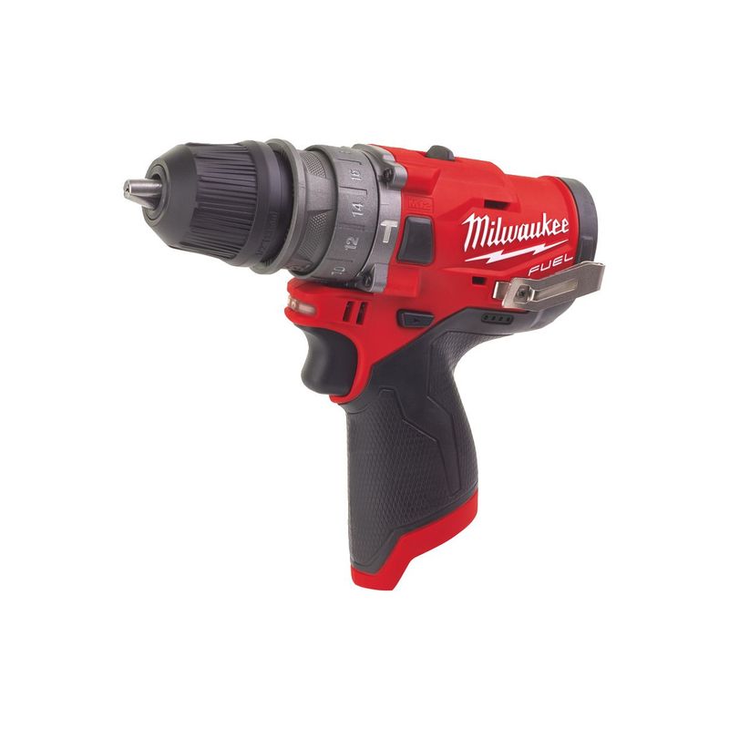 M12FPDX-0 Taladro percutor subcompacto M12 FUEL™ con portabrocas desmontable, 2 velocidades, par máximo 37/44Nm. Incluye portabrocas metálico 13mm. Se suministra en versión cero, sin baterías ni cargador